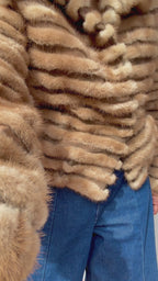 Vintage Cropped Mink Fur Coat