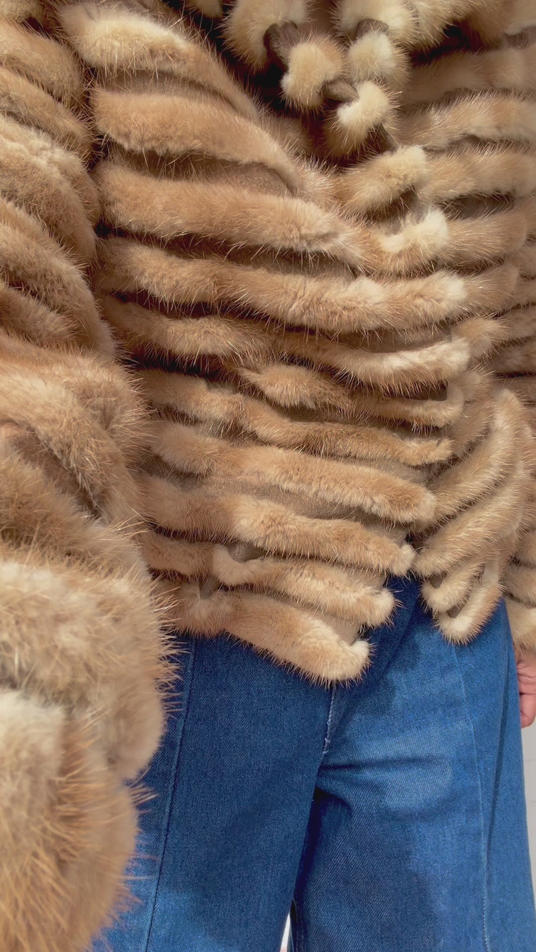 Vintage Cropped Mink Fur Coat