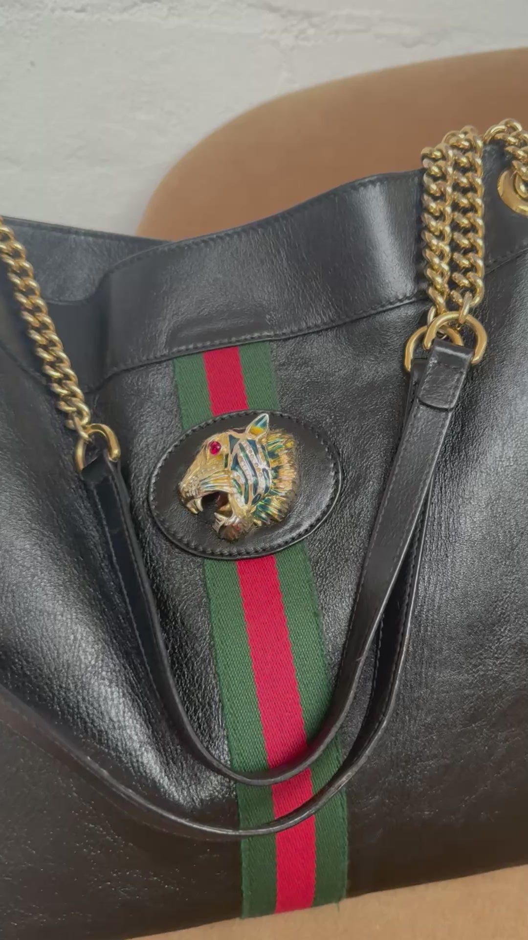 Gucci Rajah Tote with Chain Handle – Rao Sisters